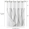 image:imageAmericanflat 71x74 Boho Shower Curtain  WaterResistant Long Shower Curtain with Durable Metal Grommets and 12 Hooks  100 Polyester  Black Mustard Yellow Terracotta and BeigeWhite
