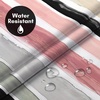 image:imageAmericanflat 71x74 Boho Shower Curtain  WaterResistant Long Shower Curtain with Durable Metal Grommets and 12 Hooks  100 Polyester  Black Mustard Yellow Terracotta and BeigeBlush  Black