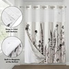 image:imageAmericanflat 71x74 Boho Shower Curtain  WaterResistant Long Shower Curtain with Durable Metal Grommets and 12 Hooks  100 Polyester  Black Mustard Yellow Terracotta and BeigeBlack  Mauve