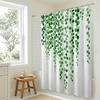 image:imageAmericanflat 71x74 Boho Shower Curtain  WaterResistant Long Shower Curtain with Durable Metal Grommets and 12 Hooks  100 Polyester  Black Mustard Yellow Terracotta and BeigeWhite  Green
