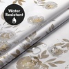 image:imageAmericanflat 71x74 Boho Shower Curtain  WaterResistant Long Shower Curtain with Durable Metal Grommets and 12 Hooks  100 Polyester  Black Mustard Yellow Terracotta and BeigeTaupe