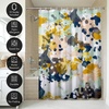 image:imageAmericanflat 71x74 Boho Shower Curtain  WaterResistant Long Shower Curtain with Durable Metal Grommets and 12 Hooks  100 Polyester  Black Mustard Yellow Terracotta and BeigeNavy