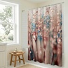 image:imageAmericanflat 71x74 Boho Shower Curtain  WaterResistant Long Shower Curtain with Durable Metal Grommets and 12 Hooks  100 Polyester  Black Mustard Yellow Terracotta and BeigeRose Gold