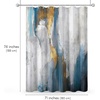 image:imageAmericanflat 71x74 Boho Shower Curtain  WaterResistant Long Shower Curtain with Durable Metal Grommets and 12 Hooks  100 Polyester  Black Mustard Yellow Terracotta and BeigeGold