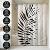 image:imageAmericanflat 71x74 Boho Shower Curtain  WaterResistant Long Shower Curtain with Durable Metal Grommets and 12 Hooks  100 Polyester  Black Mustard Yellow Terracotta and BeigeBeige  Black