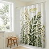 image:imageAmericanflat 71x74 Boho Shower Curtain  WaterResistant Long Shower Curtain with Durable Metal Grommets and 12 Hooks  100 Polyester  Black Mustard Yellow Terracotta and BeigeGreen  White