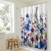 image:imageAmericanflat 71x74 Boho Shower Curtain  WaterResistant Long Shower Curtain with Durable Metal Grommets and 12 Hooks  100 Polyester  Black Mustard Yellow Terracotta and BeigeBlue  Red