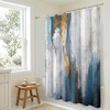 image:imageAmericanflat 71x74 Boho Shower Curtain  WaterResistant Long Shower Curtain with Durable Metal Grommets and 12 Hooks  100 Polyester  Black Mustard Yellow Terracotta and BeigeGold