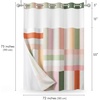image:imageAmericanflat 71x74 Boho Shower Curtain  WaterResistant Long Shower Curtain with Durable Metal Grommets and 12 Hooks  100 Polyester  Black Mustard Yellow Terracotta and BeigeSage  Terracotta