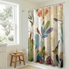 image:imageAmericanflat 71x74 Boho Shower Curtain  WaterResistant Long Shower Curtain with Durable Metal Grommets and 12 Hooks  100 Polyester  Black Mustard Yellow Terracotta and BeigeBlue  Purple  and Pink