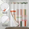 image:imageAmericanflat 71x74 Boho Shower Curtain  WaterResistant Long Shower Curtain with Durable Metal Grommets and 12 Hooks  100 Polyester  Black Mustard Yellow Terracotta and BeigeSage  Terracotta