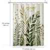 image:imageAmericanflat 71x74 Boho Shower Curtain  WaterResistant Long Shower Curtain with Durable Metal Grommets and 12 Hooks  100 Polyester  Black Mustard Yellow Terracotta and BeigeGreen  White