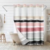 image:imageAmericanflat 71x74 Boho Shower Curtain  WaterResistant Long Shower Curtain with Durable Metal Grommets and 12 Hooks  100 Polyester  Black Mustard Yellow Terracotta and BeigeBlush  Black