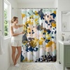 image:imageAmericanflat 71x74 Boho Shower Curtain  WaterResistant Long Shower Curtain with Durable Metal Grommets and 12 Hooks  100 Polyester  Black Mustard Yellow Terracotta and BeigeNavy