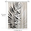 image:imageAmericanflat 71x74 Boho Shower Curtain  WaterResistant Long Shower Curtain with Durable Metal Grommets and 12 Hooks  100 Polyester  Black Mustard Yellow Terracotta and BeigeBeige  Black