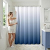 image:imageAmericanflat 71x74 Light Blue Ombre Shower Curtain  WaterResistant Long Shower Curtain with Durable Grommets and 12 Hooks  100 PolyesterLight Blue Ombre