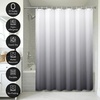 image:imageAmericanflat 71x74 Light Blue Ombre Shower Curtain  WaterResistant Long Shower Curtain with Durable Grommets and 12 Hooks  100 PolyesterLight Grey Ombre