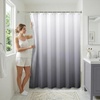 image:imageAmericanflat 71x74 Light Blue Ombre Shower Curtain  WaterResistant Long Shower Curtain with Durable Grommets and 12 Hooks  100 PolyesterLight Grey Ombre