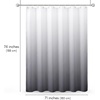 image:imageAmericanflat 71x74 Light Blue Ombre Shower Curtain  WaterResistant Long Shower Curtain with Durable Grommets and 12 Hooks  100 PolyesterLight Grey Ombre