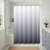 image:imageAmericanflat 71x74 Light Blue Ombre Shower Curtain  WaterResistant Long Shower Curtain with Durable Grommets and 12 Hooks  100 PolyesterLight Grey Ombre
