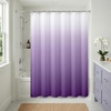 image:imageAmericanflat 71x74 Light Blue Ombre Shower Curtain  WaterResistant Long Shower Curtain with Durable Grommets and 12 Hooks  100 PolyesterPurple Ombre