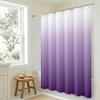 image:imageAmericanflat 71x74 Light Blue Ombre Shower Curtain  WaterResistant Long Shower Curtain with Durable Grommets and 12 Hooks  100 PolyesterPurple Ombre