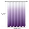 image:imageAmericanflat 71x74 Light Blue Ombre Shower Curtain  WaterResistant Long Shower Curtain with Durable Grommets and 12 Hooks  100 PolyesterPurple Ombre