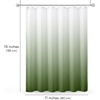 image:imageAmericanflat 71x74 Light Blue Ombre Shower Curtain  WaterResistant Long Shower Curtain with Durable Grommets and 12 Hooks  100 PolyesterSage Green Ombre