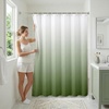 image:imageAmericanflat 71x74 Light Blue Ombre Shower Curtain  WaterResistant Long Shower Curtain with Durable Grommets and 12 Hooks  100 PolyesterSage Green Ombre