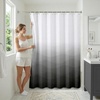 image:imageAmericanflat 71x74 Light Blue Ombre Shower Curtain  WaterResistant Long Shower Curtain with Durable Grommets and 12 Hooks  100 PolyesterWave Grey Ombre