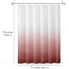 image:imageAmericanflat 71x74 Light Blue Ombre Shower Curtain  WaterResistant Long Shower Curtain with Durable Grommets and 12 Hooks  100 PolyesterWave Pink Ombre