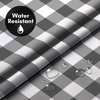 image:imageAmericanflat 71x74 Pink Ombre Shower Curtain  WaterResistant Long Shower Curtain with Durable Metal Grommets and 12 Hooks  100 PolyesterBlack  White