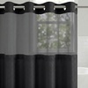 image:imageAmericanflat 71x74 Pink Ombre Shower Curtain  WaterResistant Long Shower Curtain with Durable Metal Grommets and 12 Hooks  100 PolyesterBlack