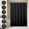 image:imageAmericanflat 71x74 Pink Ombre Shower Curtain  WaterResistant Long Shower Curtain with Durable Metal Grommets and 12 Hooks  100 PolyesterBlack