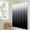 image:imageAmericanflat 71x74 Pink Ombre Shower Curtain  WaterResistant Long Shower Curtain with Durable Metal Grommets and 12 Hooks  100 PolyesterBlack Ombre