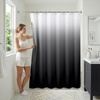 image:imageAmericanflat 71x74 Pink Ombre Shower Curtain  WaterResistant Long Shower Curtain with Durable Metal Grommets and 12 Hooks  100 PolyesterBlack Ombre