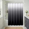 image:imageAmericanflat 71x74 Pink Ombre Shower Curtain  WaterResistant Long Shower Curtain with Durable Metal Grommets and 12 Hooks  100 PolyesterBlack Ombre