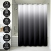 image:imageAmericanflat 71x74 Pink Ombre Shower Curtain  WaterResistant Long Shower Curtain with Durable Metal Grommets and 12 Hooks  100 PolyesterBlack Ombre