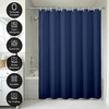 image:imageAmericanflat 71x74 Pink Ombre Shower Curtain  WaterResistant Long Shower Curtain with Durable Metal Grommets and 12 Hooks  100 PolyesterBlue