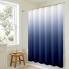 image:imageAmericanflat 71x74 Pink Ombre Shower Curtain  WaterResistant Long Shower Curtain with Durable Metal Grommets and 12 Hooks  100 PolyesterBlue Ombre