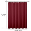 image:imageAmericanflat 71x74 Pink Ombre Shower Curtain  WaterResistant Long Shower Curtain with Durable Metal Grommets and 12 Hooks  100 PolyesterBurgundy
