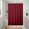 image:imageAmericanflat 71x74 Pink Ombre Shower Curtain  WaterResistant Long Shower Curtain with Durable Metal Grommets and 12 Hooks  100 PolyesterBurgundy