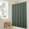 image:imageAmericanflat 71x74 Pink Ombre Shower Curtain  WaterResistant Long Shower Curtain with Durable Metal Grommets and 12 Hooks  100 PolyesterGreen