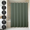 image:imageAmericanflat 71x74 Pink Ombre Shower Curtain  WaterResistant Long Shower Curtain with Durable Metal Grommets and 12 Hooks  100 PolyesterGreen