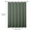 image:imageAmericanflat 71x74 Pink Ombre Shower Curtain  WaterResistant Long Shower Curtain with Durable Metal Grommets and 12 Hooks  100 PolyesterGreen
