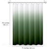image:imageAmericanflat 71x74 Pink Ombre Shower Curtain  WaterResistant Long Shower Curtain with Durable Metal Grommets and 12 Hooks  100 PolyesterGreen Ombre