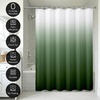 image:imageAmericanflat 71x74 Pink Ombre Shower Curtain  WaterResistant Long Shower Curtain with Durable Metal Grommets and 12 Hooks  100 PolyesterGreen Ombre