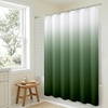 image:imageAmericanflat 71x74 Pink Ombre Shower Curtain  WaterResistant Long Shower Curtain with Durable Metal Grommets and 12 Hooks  100 PolyesterGreen Ombre