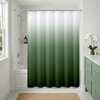 image:imageAmericanflat 71x74 Pink Ombre Shower Curtain  WaterResistant Long Shower Curtain with Durable Metal Grommets and 12 Hooks  100 PolyesterGreen Ombre