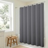 image:imageAmericanflat 71x74 Pink Ombre Shower Curtain  WaterResistant Long Shower Curtain with Durable Metal Grommets and 12 Hooks  100 PolyesterGrey